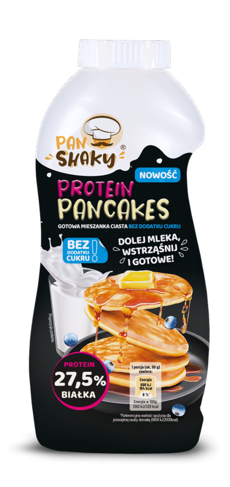 Packshots Protein Pancakes 27,5% białka bez cukru